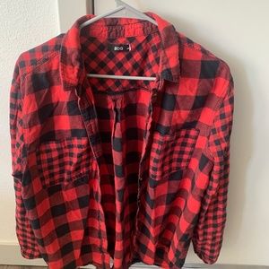 Urban Outfitters red plaid button down